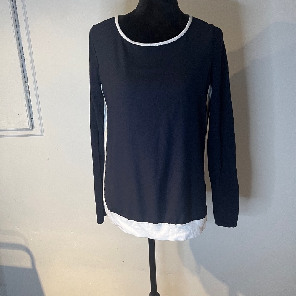 Brooks Brothers womens blue long sleeve blouse size S